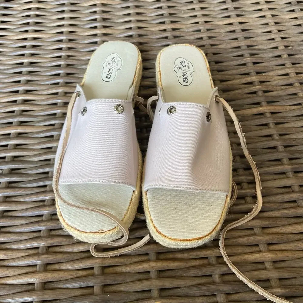 Sperry Womens Sandals Size 7M‎ 7 M Boat House Rope Slide Shoes NEW in Box